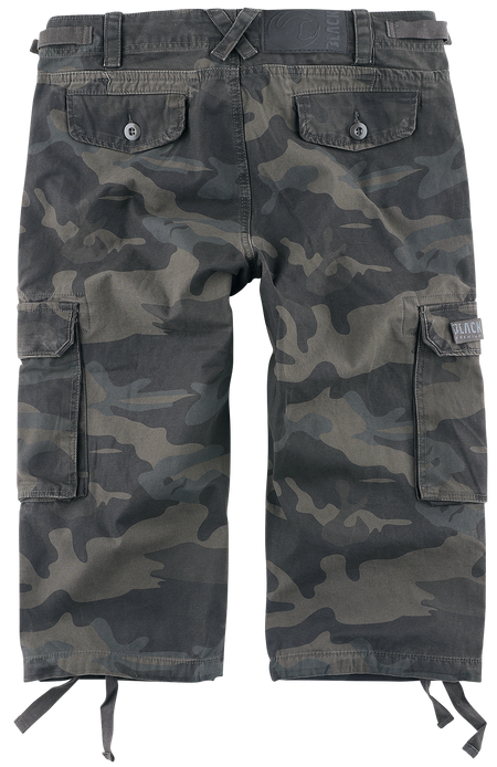 Short  de Black Premium by EMP - Short 3/4 Army Vintage - S à 6XL - pour Homme - camouflage sombre - Black Premium by EMP - View 2