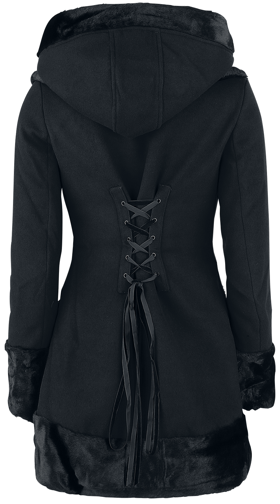 Manteau d'hiver Rockabilly de Hell Bunny - Manteau Sarah Jane - XS à 4XL - pour Femme - noir - hell bunny - View 2
