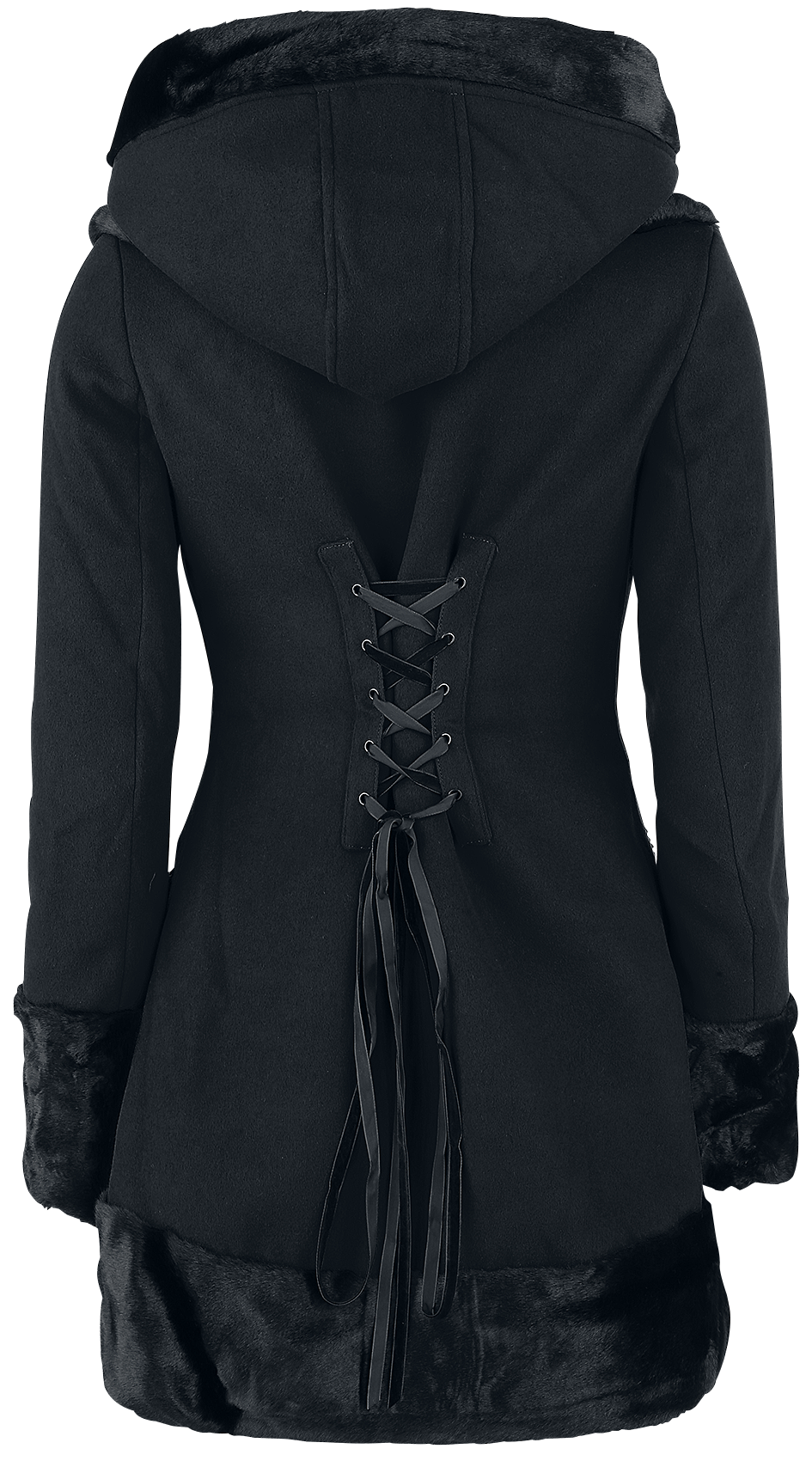Manteau d'hiver Rockabilly de Hell Bunny - Manteau Sarah Jane - XS à 4XL - pour Femme - noir - hell bunny - View 2