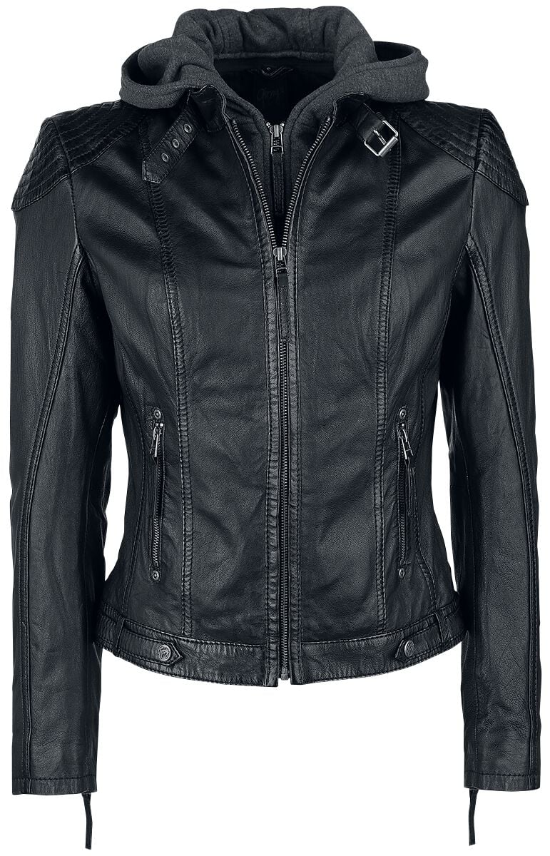 Veste en cuir  de Mauritius - Cacey LEGV - XS à 4XL - pour Femme - noir - Mauritius