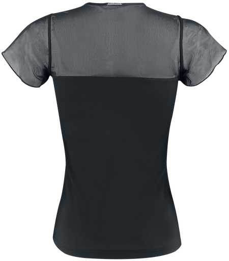 T-Shirt Manches courtes Rockabilly de Pussy Deluxe - T-Shirt Lovely Chic - XS à 3XL - pour Femme - noir - Pussy Deluxe - View 2