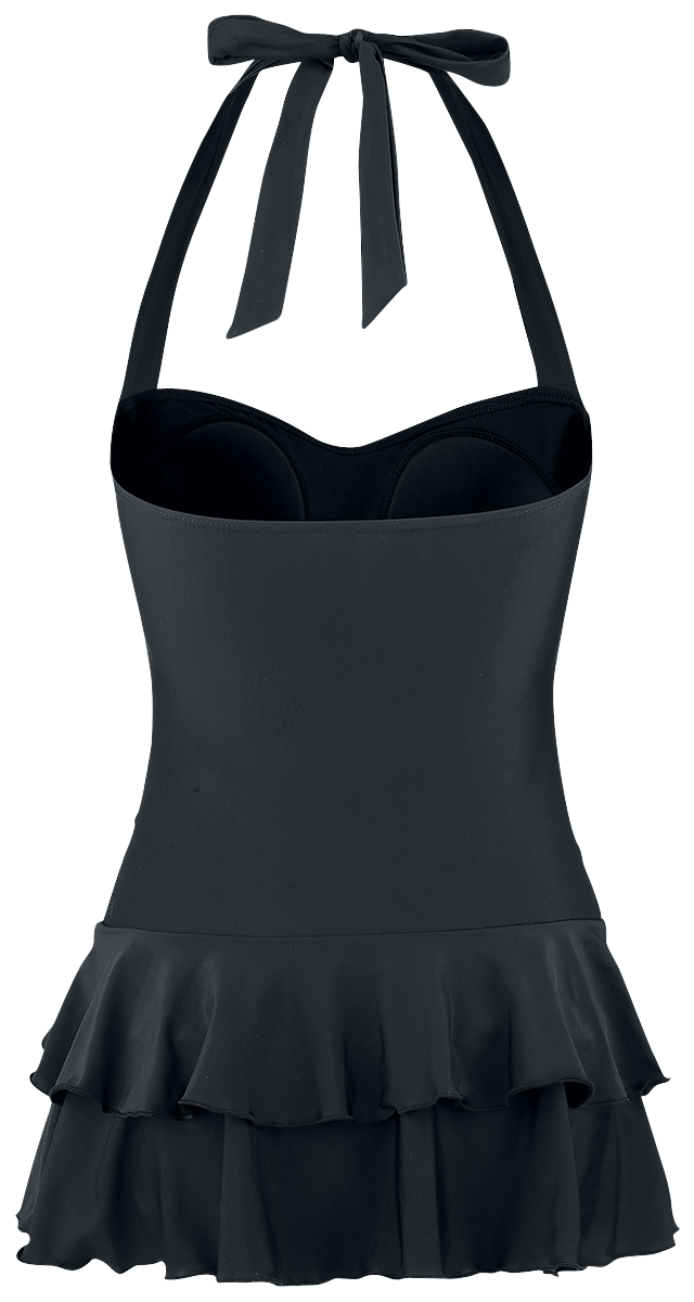 Short De Bain Rockabilly de Pussy Deluxe - Maillot de bain Lovely Chic - S à 3XL - pour Femme - noir - Pussy Deluxe - View 2