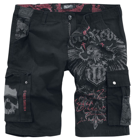 Short  de Rock Rebel by EMP - Garageland - S à 5XL - pour Homme - anthracite - Rock Rebel by EMP