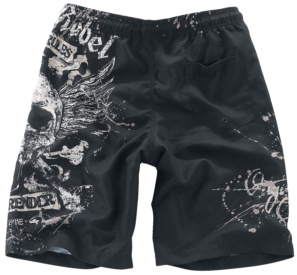 Short de bain  de Rock Rebel by EMP - Swimming Time - S à 3XL - pour Homme - noir - Rock Rebel by EMP - View 2