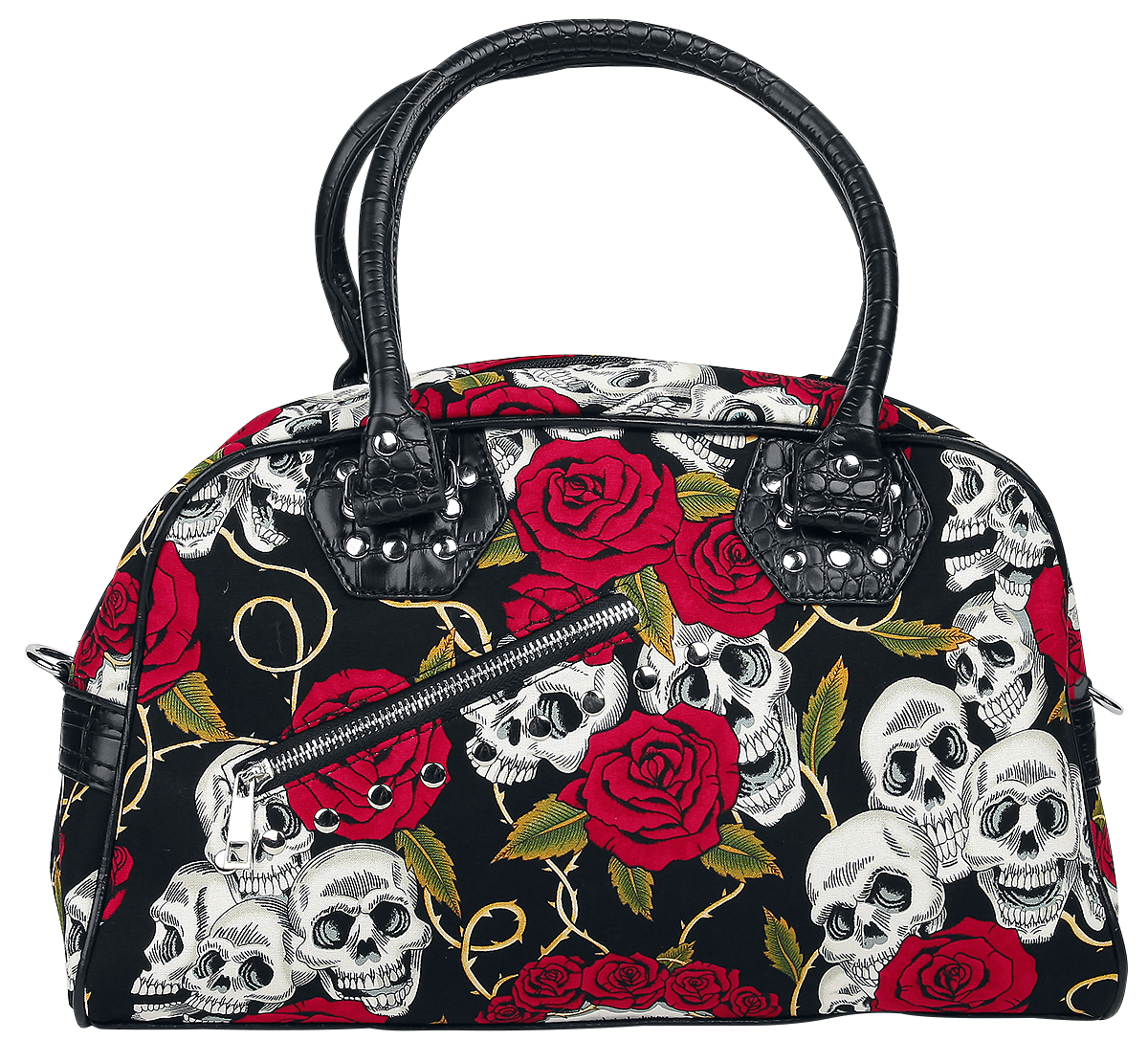 Sac à main Gothic de Banned Alternative - Crânes & Roses - pour Femme - noir - Banned Alternative - View 2