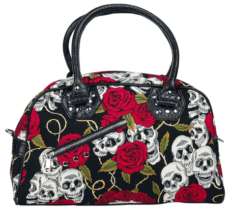 Sac à main Gothic de Banned Alternative - Crânes & Roses - pour Femme - noir - Banned Alternative - View 2
