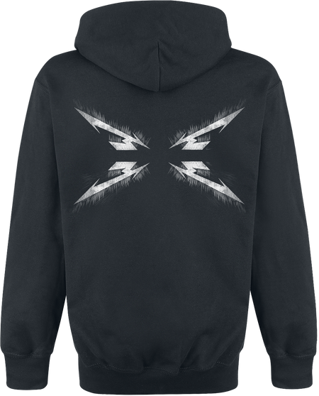 Sweat-shirt à capuche  de Metallica - Spiked Logo - S à XXL - pour Homme - noir - metallica - View 2