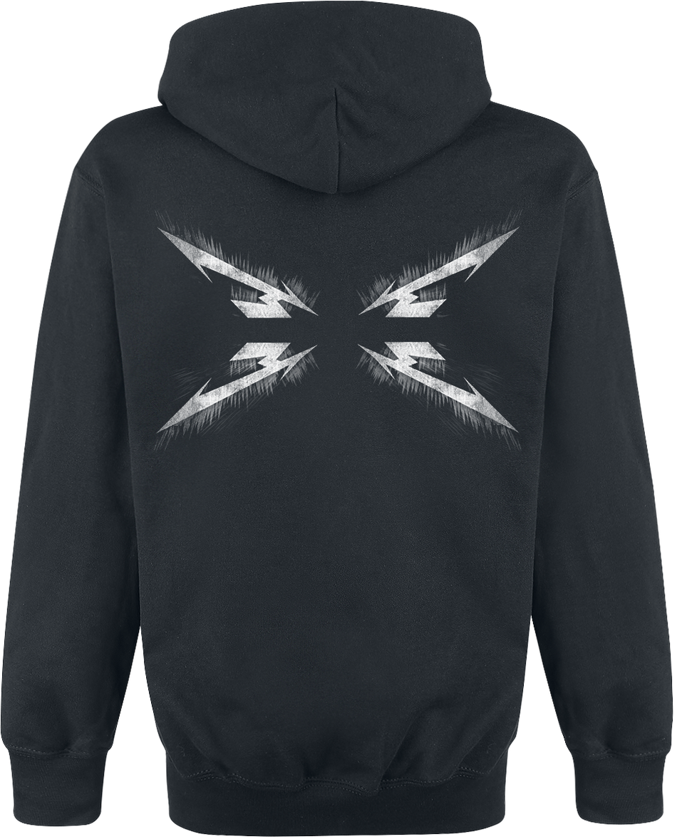 Sweat-shirt à capuche  de Metallica - Spiked Logo - S à XXL - pour Homme - noir - metallica - View 2