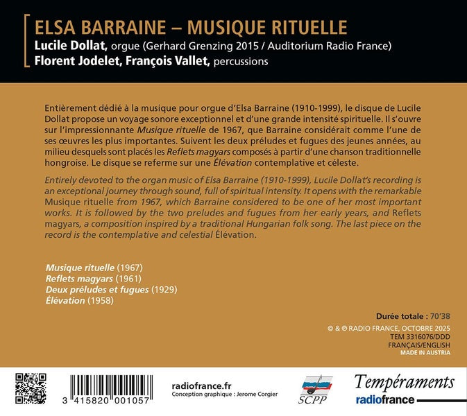 Musique rituelle - Front Cover