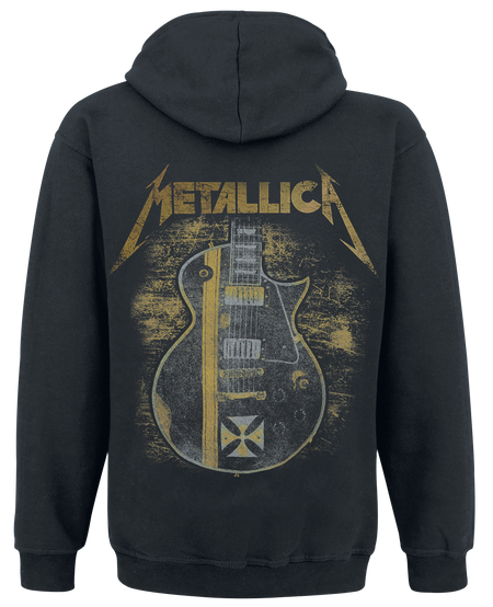 Sweat-shirt zippé à capuche  de Metallica - Hetfield Iron Cross Guitar - S à XXL - pour Homme - noir - metallica - View 2