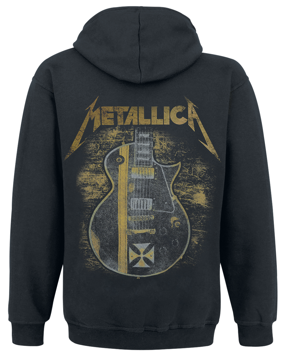 Sweat-shirt zippé à capuche  de Metallica - Hetfield Iron Cross Guitar - S à XXL - pour Homme - noir - metallica - View 2