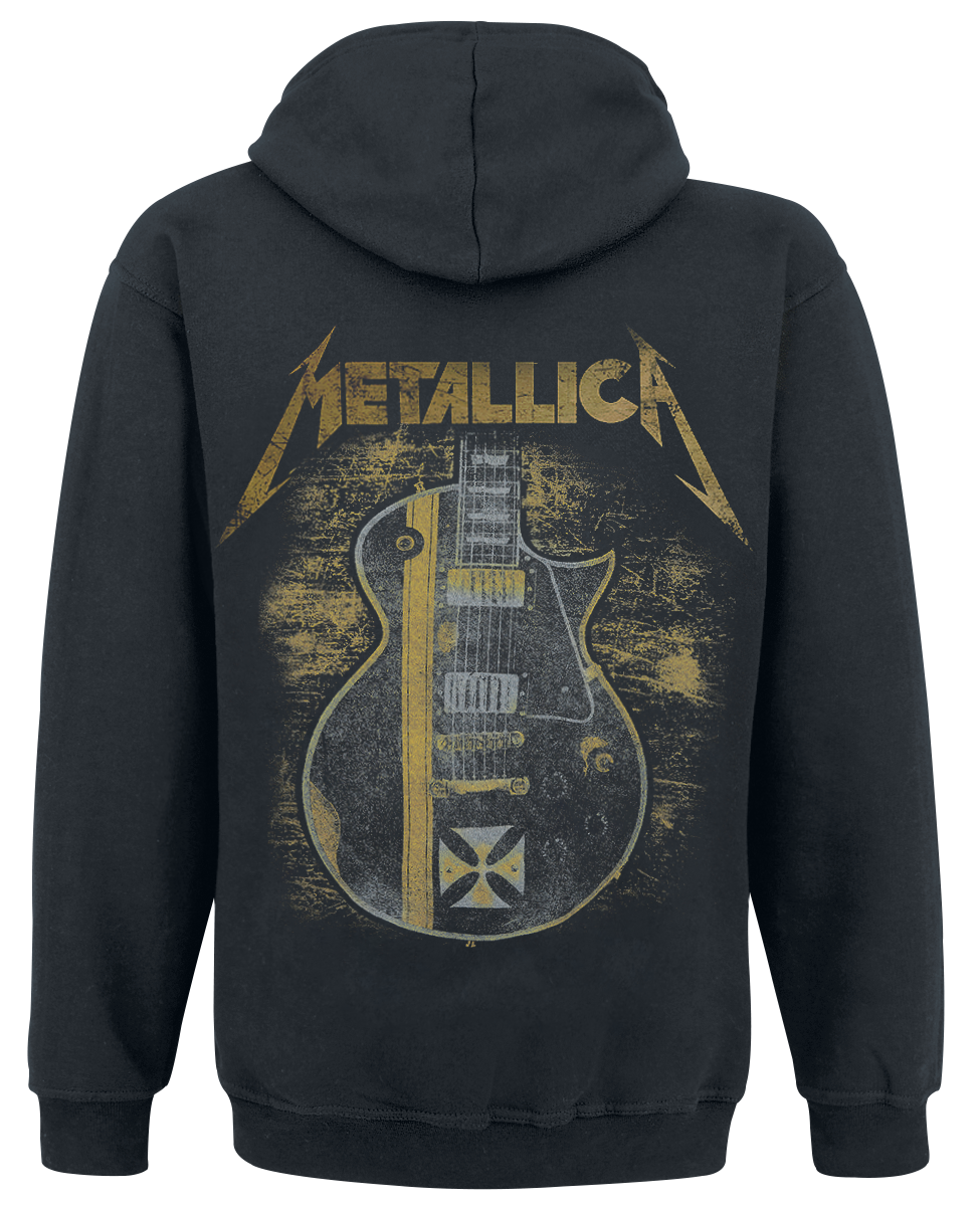 Sweat-shirt zippé à capuche  de Metallica - Hetfield Iron Cross Guitar - S à 3XL - pour Homme - noir - metallica - View 2