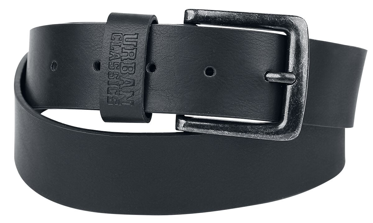 Ceinture  de Urban Classics - Ceinture Similicuir - pour Unisexe - noir - Urban Classics