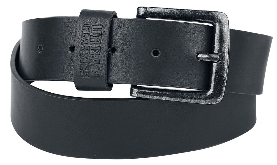 Ceinture  de Urban Classics - Ceinture Similicuir - pour Unisexe - noir - Urban Classics