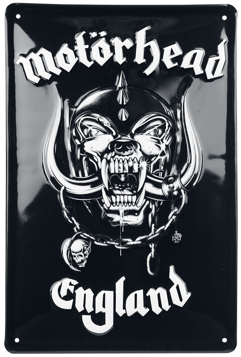 Plaque en métal  de Motörhead - England - pour Indifférent - Standard - Motörhead