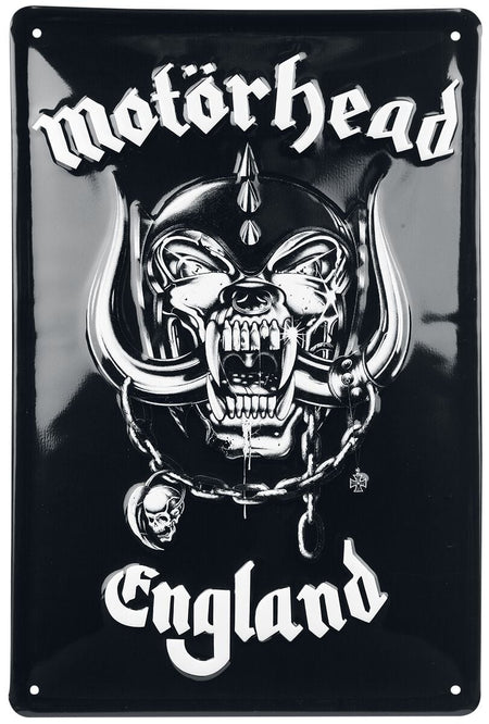 Plaque en métal  de Motörhead - England - pour Indifférent - Standard - Motörhead