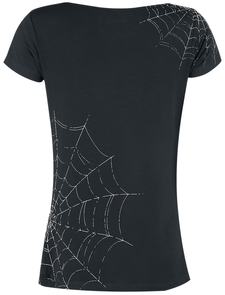 T-Shirt Manches courtes Gothic de Gothicana by EMP - Emma - S à 5XL - pour Femme - noir - Gothicana by EMP - View 2
