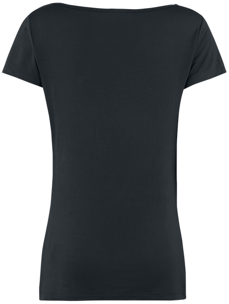 T-Shirt Manches courtes  de Black Premium by EMP - Emma - S à 3XL - pour Femme - noir - Black Premium by EMP - View 2