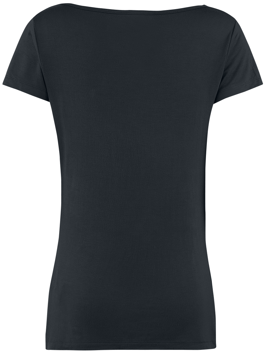 T-Shirt Manches courtes  de Black Premium by EMP - Emma - S à 3XL - pour Femme - noir - Black Premium by EMP - View 2