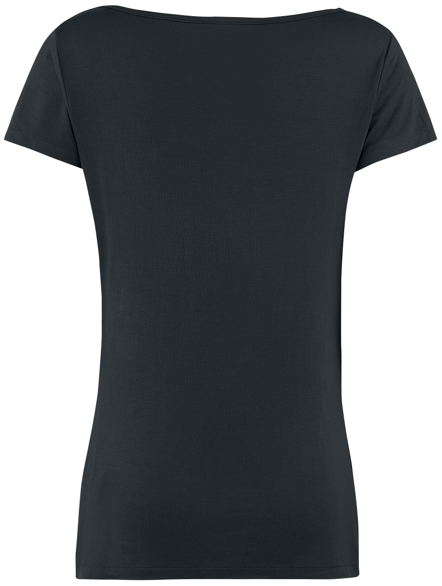T-Shirt Manches courtes  de Black Premium by EMP - Emma - S à 3XL - pour Femme - noir - Black Premium by EMP - View 2