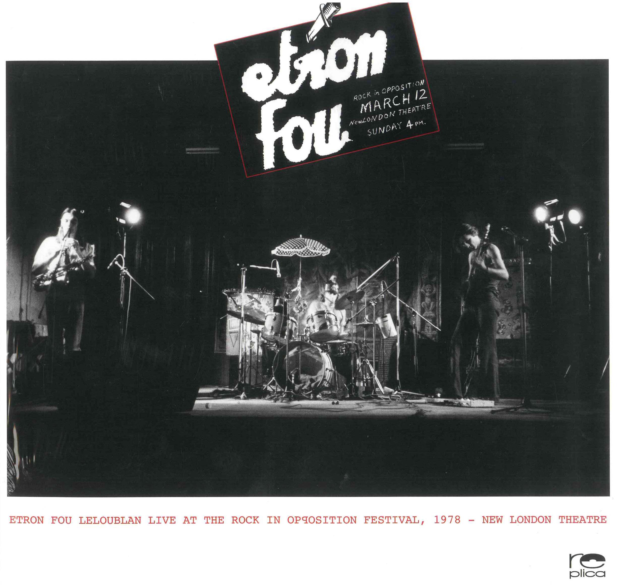 Live at the Rock In Opposition Festival, 1978 - New London Theater - Front Cover
