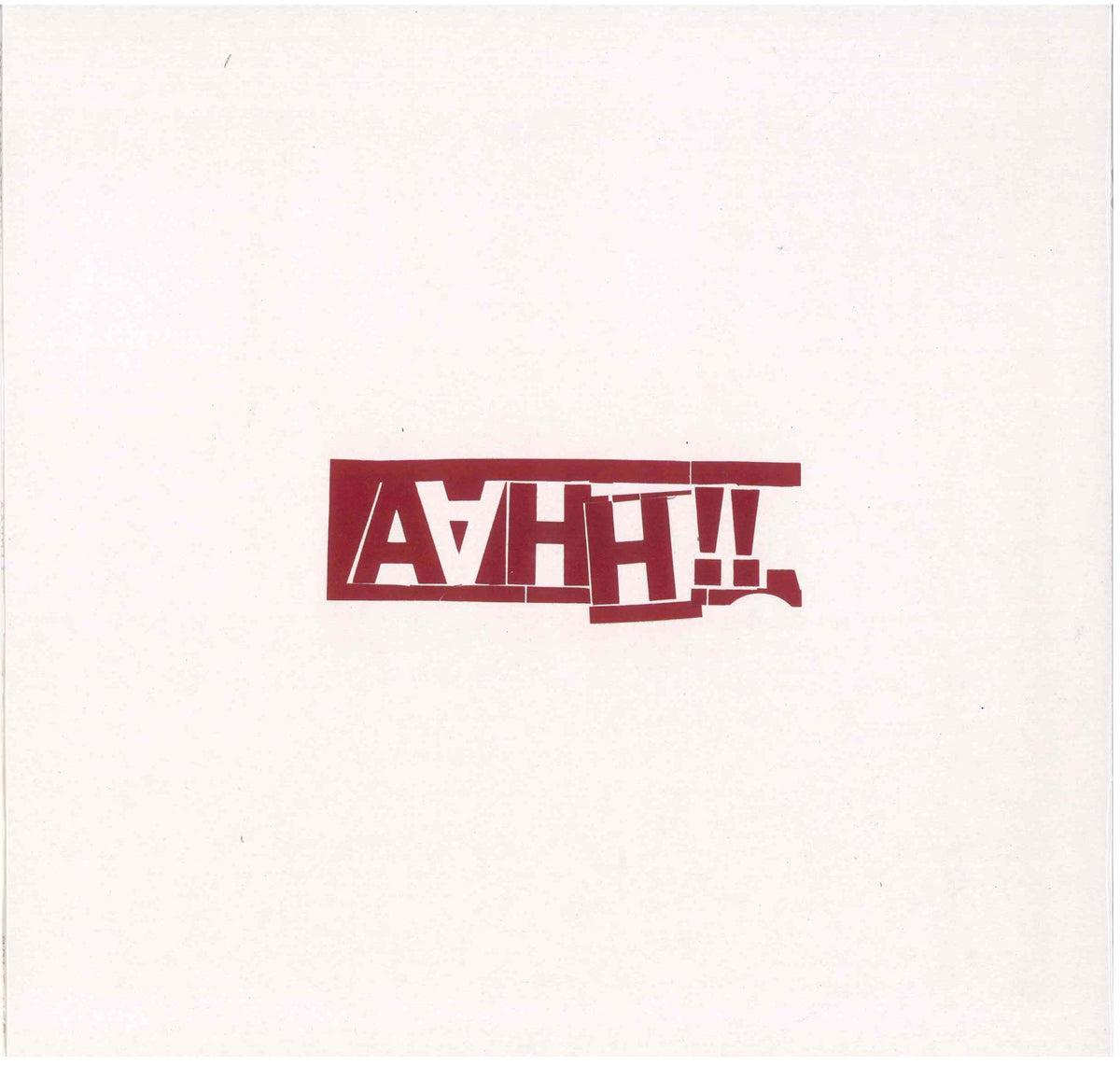 Aahh !! - Front Cover