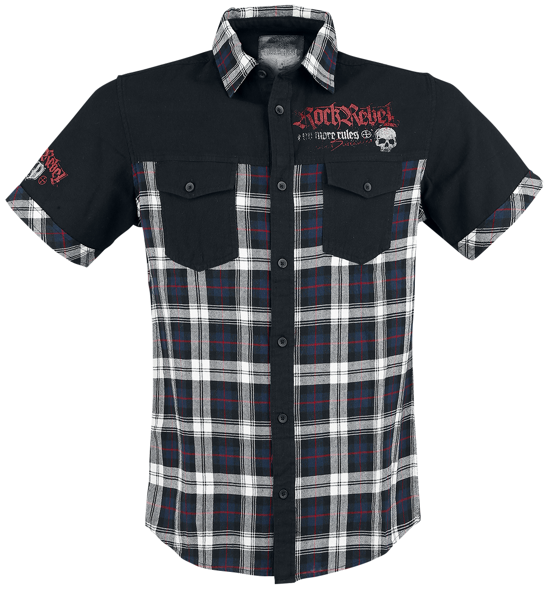 Chemise manches courtes Rockabilly de Rock Rebel by EMP - Hard Decisions - S à 5XL - pour Homme - noir - Rock Rebel by EMP - View 2