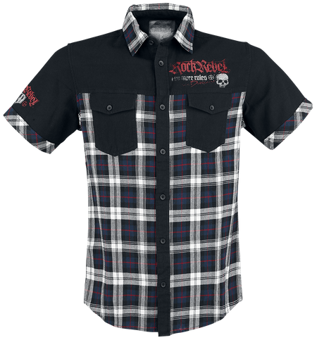 Chemise manches courtes Rockabilly de Rock Rebel by EMP - Hard Decisions - S à 5XL - pour Homme - noir - Rock Rebel by EMP - View 2