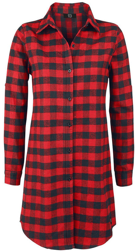 Chemise manches longues  de RED by EMP - Cowgirls Don't Cry - S à XL - pour Femme - rouge/noir - RED by EMP