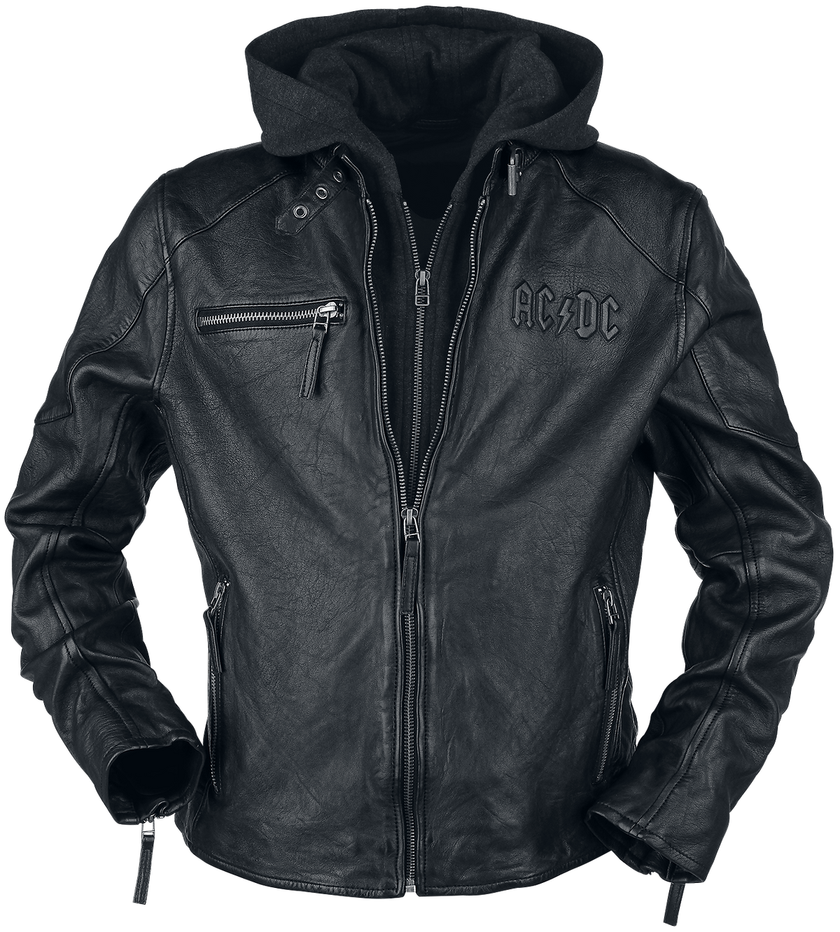 Veste en cuir  de AC/DC - Rock & Roll - Will Never Die - S à 3XL - pour Homme - noir - AC/DC - View 2