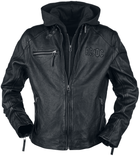 Veste en cuir  de AC/DC - Rock & Roll - Will Never Die - S à 3XL - pour Homme - noir - AC/DC - View 2