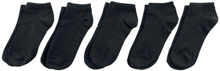 Chaussettes Gothic de Urban Classics - Socquettes - Lot de 5 - EU35-38 à EU 47-50 - pour Unisexe - noir - Urban Classics