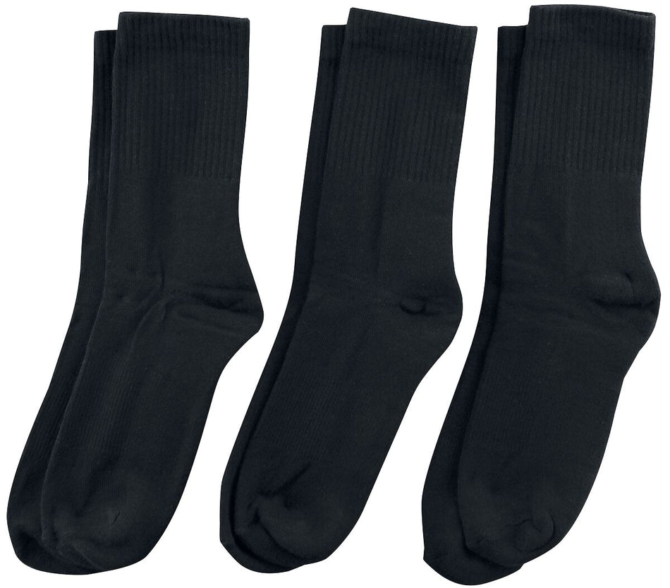 Chaussettes  de Urban Classics - Chaussettes De Sport - Lot De 3 - EU35-38 à EU 47-50 - pour Homme - noir - Urban Classics