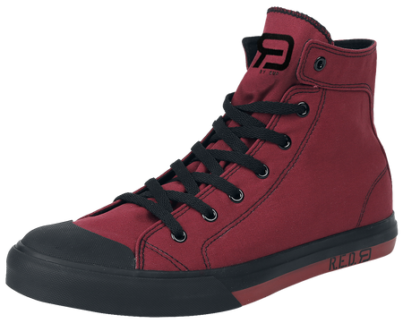 Baskets hautes Rockabilly de RED by EMP - Walk The Line - EU36 à EU47 - pour Unisexe - rouge - RED by EMP - View 2