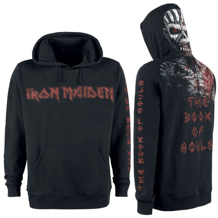 Sweat-shirt à capuche  de Iron Maiden - The Book Of Souls Eddie - M à 3XL - pour Homme - noir - Iron Maiden