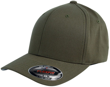 Casquette  de Flexfit - Wooly Combed - pour Unisexe - olive - Flexfit