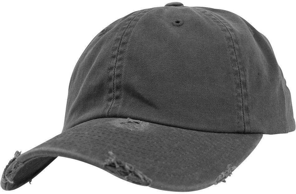 Casquette  de Flexfit - Casquette Destroyed Low Profile - pour Unisexe - gris foncé - Flexfit