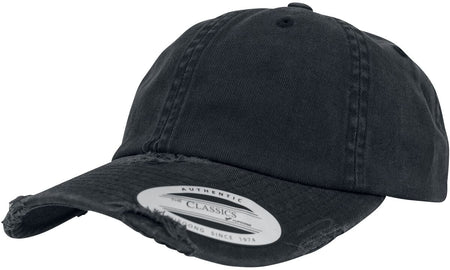 Casquette  de Flexfit - Casquette Destroyed Low Profile - pour Unisexe - noir - Flexfit