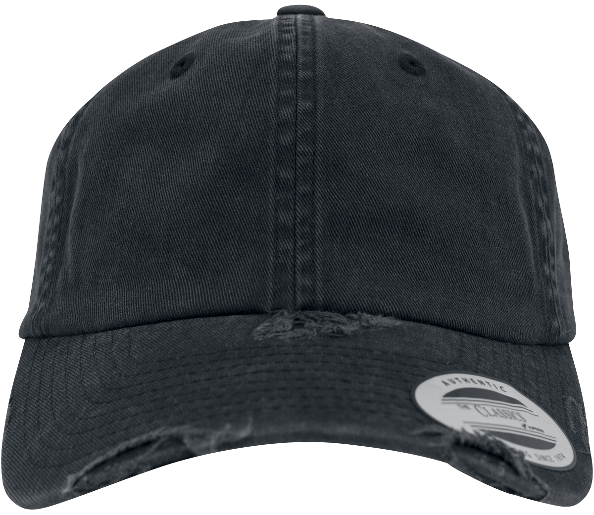 Casquette  de Flexfit - Casquette Destroyed Low Profile - pour Unisexe - noir - Flexfit - View 2
