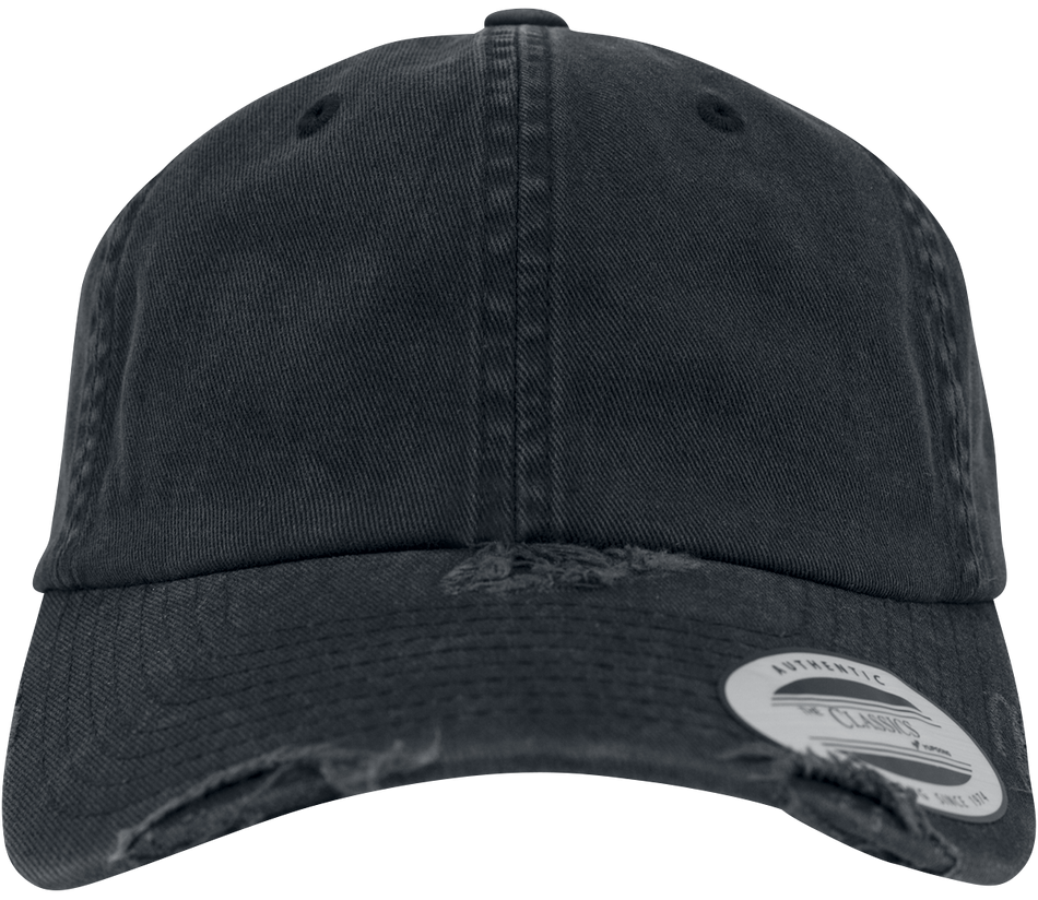 Casquette  de Flexfit - Casquette Destroyed Low Profile - pour Unisexe - noir - Flexfit - View 2