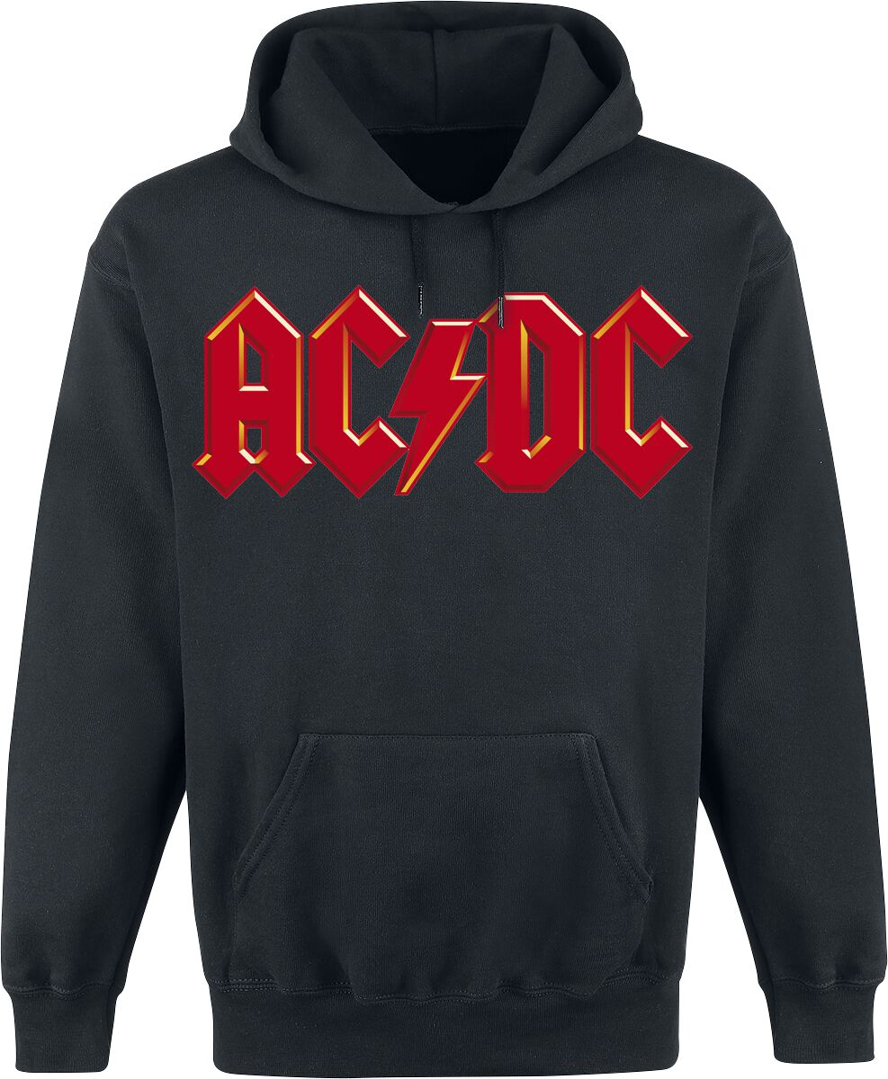 Sweat-shirt à capuche  de AC/DC - Red Logo - S à XL - pour Homme - noir - AC/DC