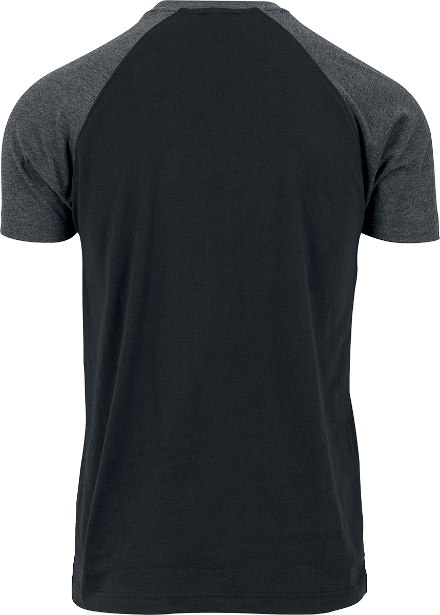 T-Shirt Manches courtes  de Urban Classics - T-Shirt Raglan Contrast - S à XL - pour Homme - noir/anthracite - Urban Classics - View 2
