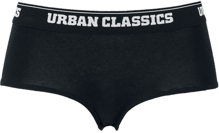 Lot de culottes  de Urban Classics - Lot De 2 Slips Femme Logo - XS à S - pour Femme - noir - Urban Classics - View 2