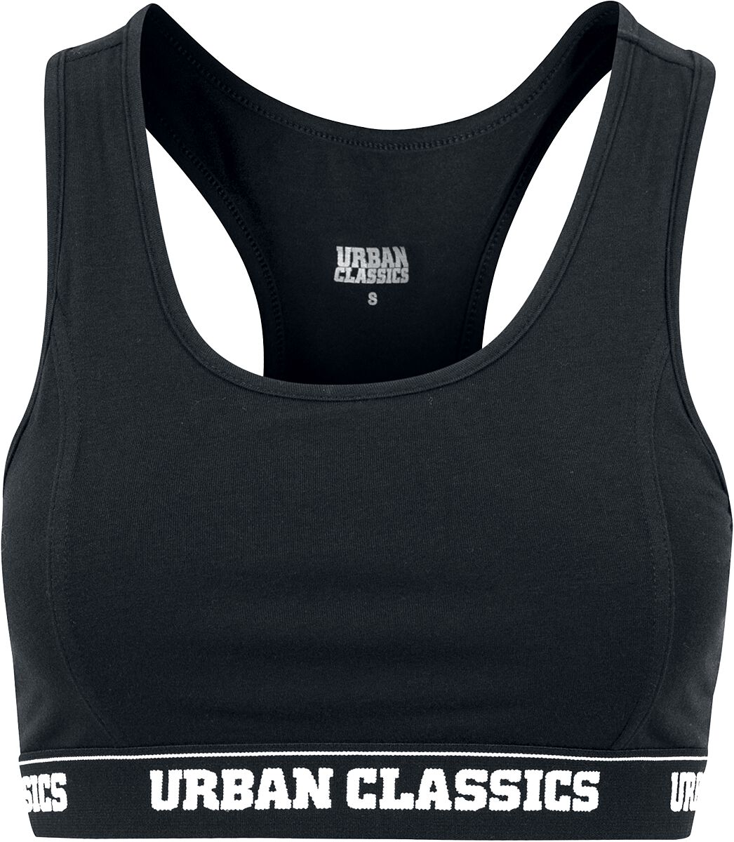 Bustier  de Urban Classics - Brassière Logo - XS à 5XL - pour Femme - noir - Urban Classics