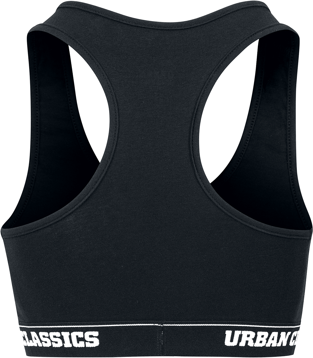 Bustier  de Urban Classics - Brassière Logo - XS à 5XL - pour Femme - noir - Urban Classics - View 2