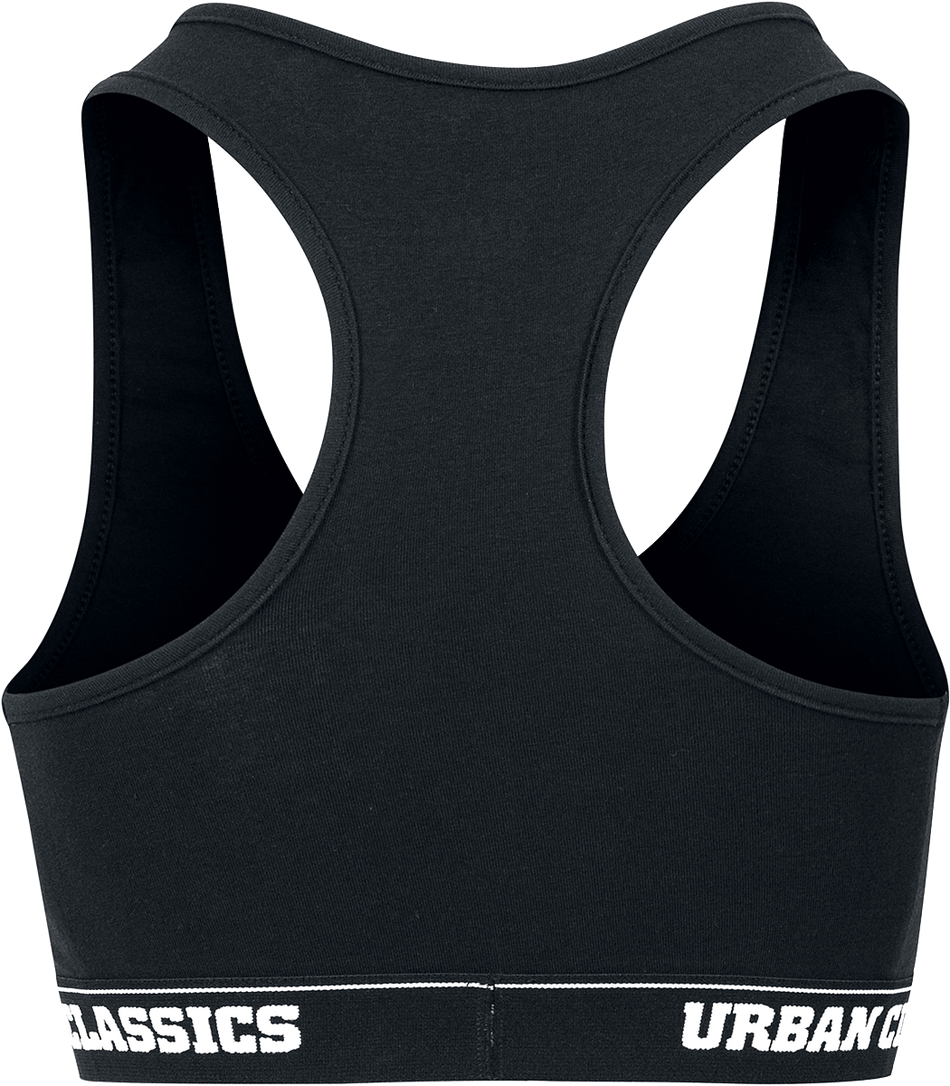 Bustier  de Urban Classics - Brassière Logo - XS à 5XL - pour Femme - noir - Urban Classics - View 2