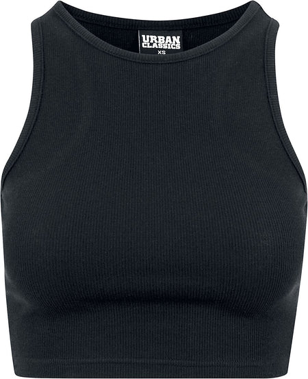 Top  de Urban Classics - Débardeur Court Femme - XS à 5XL - pour Femme - noir - Urban Classics