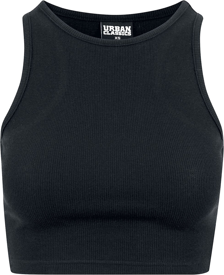 Top  de Urban Classics - Débardeur Court Femme - XS à 5XL - pour Femme - noir - Urban Classics