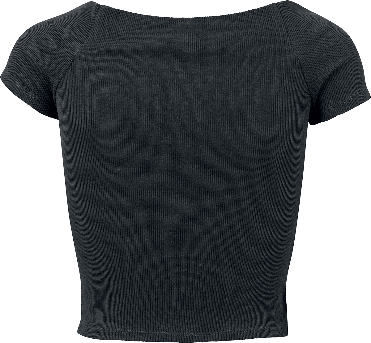 T-Shirt Manches courtes  de Urban Classics - T-shirt Court Épaules Dénudées - XS à XL - pour Femme - noir - Urban Classics - View 2