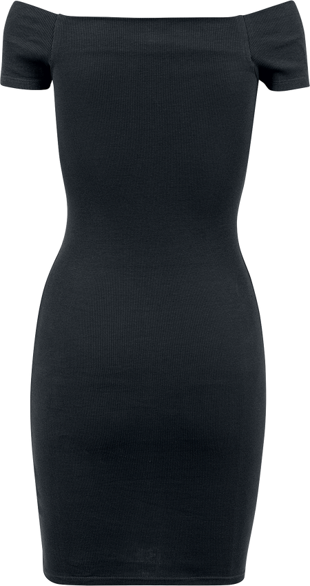 Robe courte  de Urban Classics - Robe-Pull Épaule Dénudée - XS à S - pour Femme - noir - Urban Classics - View 2